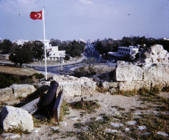 Famagusta battlements overlooking new town