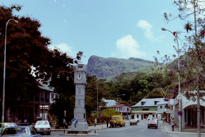 Clock tower Victoria Seychelles