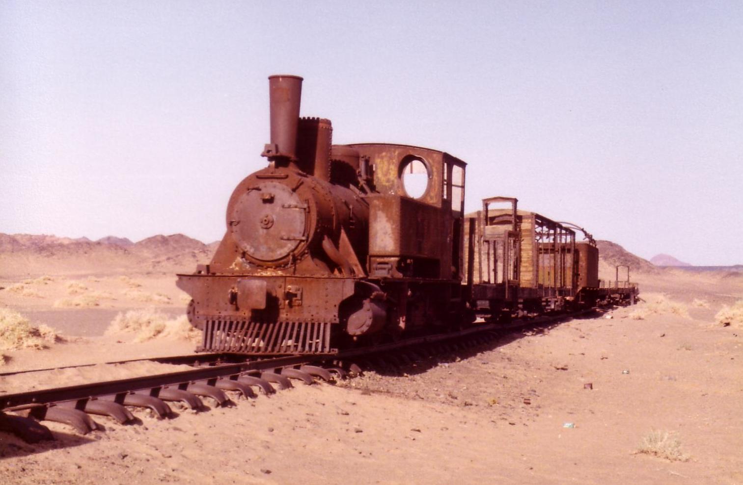 Hijaz Railway train at Hadiyah station