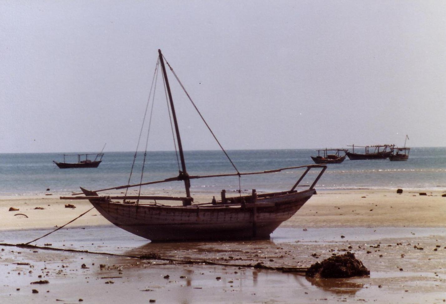 Dhows in Jubail harbour
