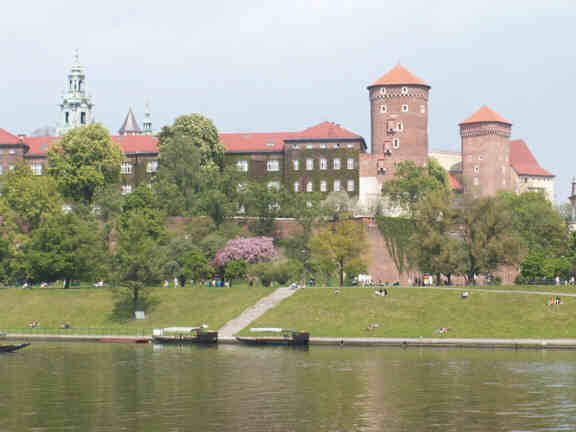River and Wawel castle