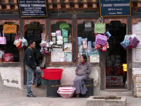 Shops in Thimpu