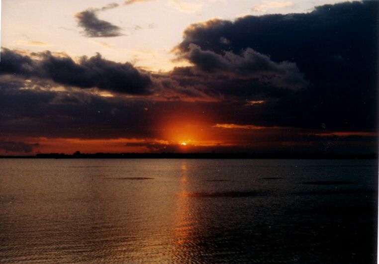 Benoa port sunset