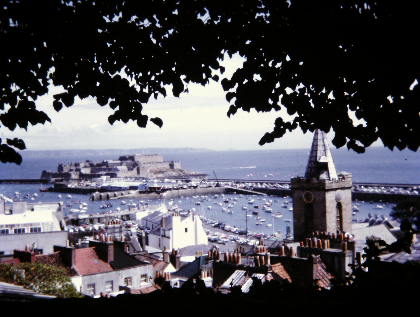 Saint Peter Port from some steep steps, Guernsey