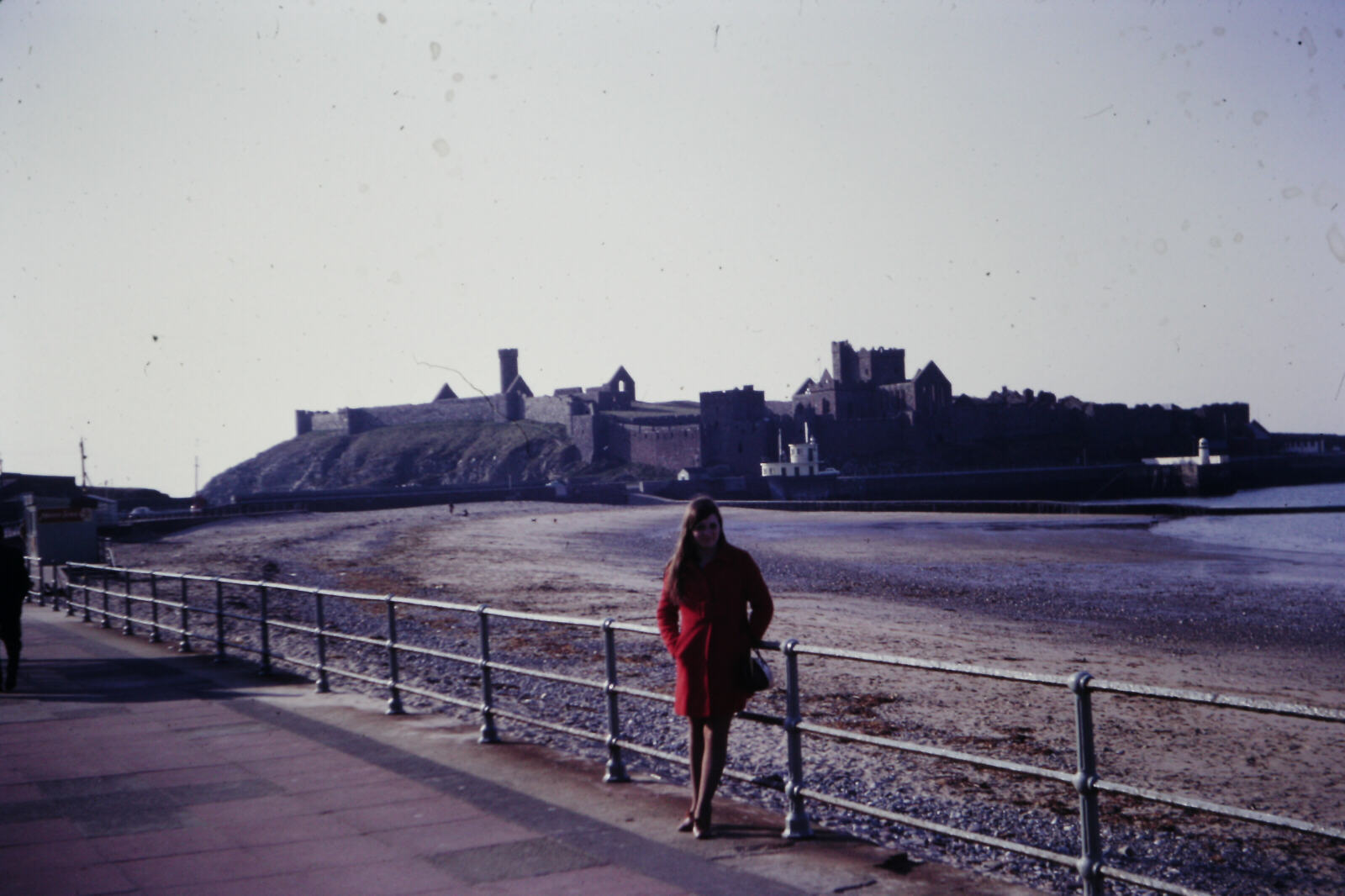 The castle from the beach in Peel, Isle of Man