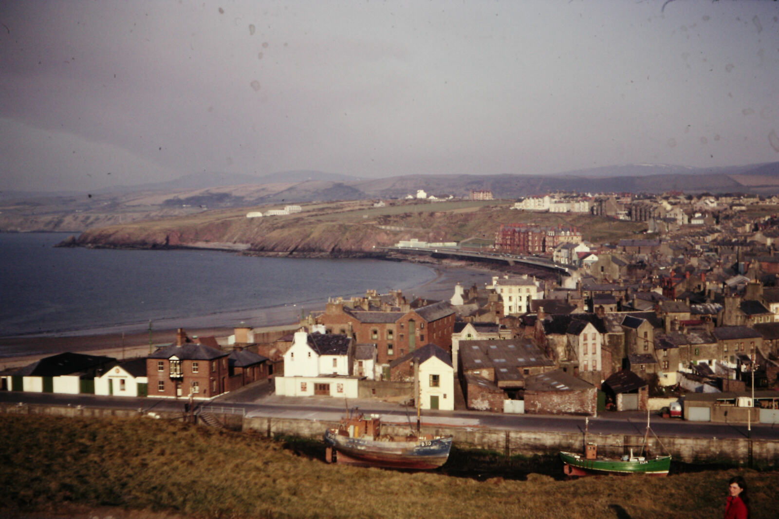 The village from the castle in Peel, Isle of Man