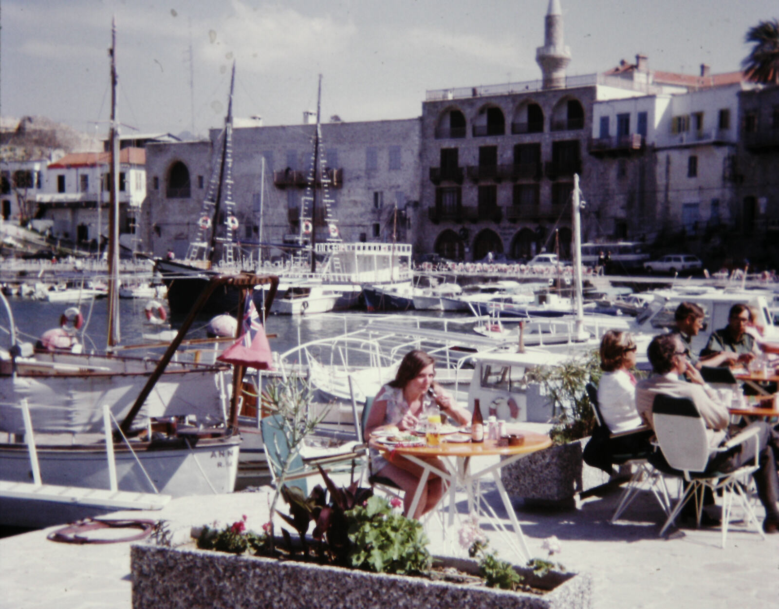 Lunch by the harbour in Kyrenia, Cyprus