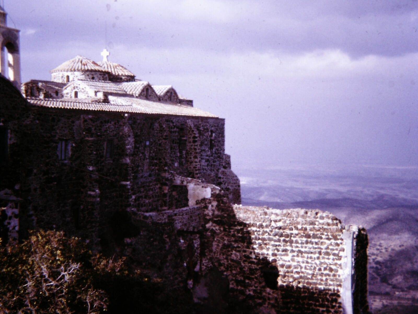 Stavrovouni monastery and remains of a temple of Aphrodite, near Larnaca, Cyprus