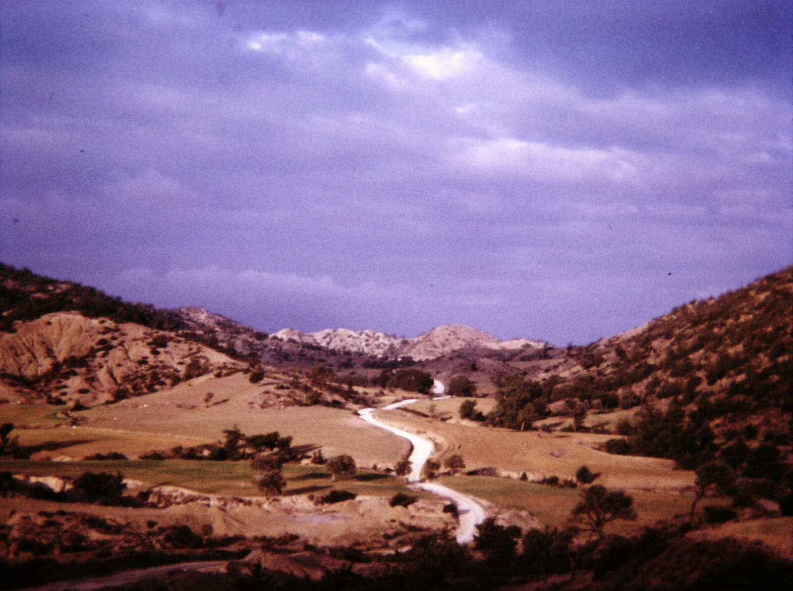 Dirt road from Lefkoniko pass towards Agios Nikolaos, Cyprus