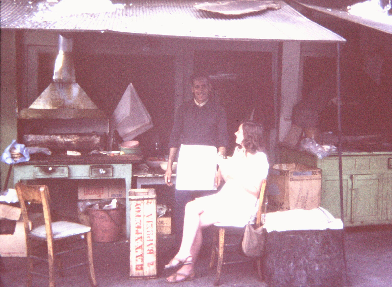 Kebab stall in Famagusta old town, Cyprus