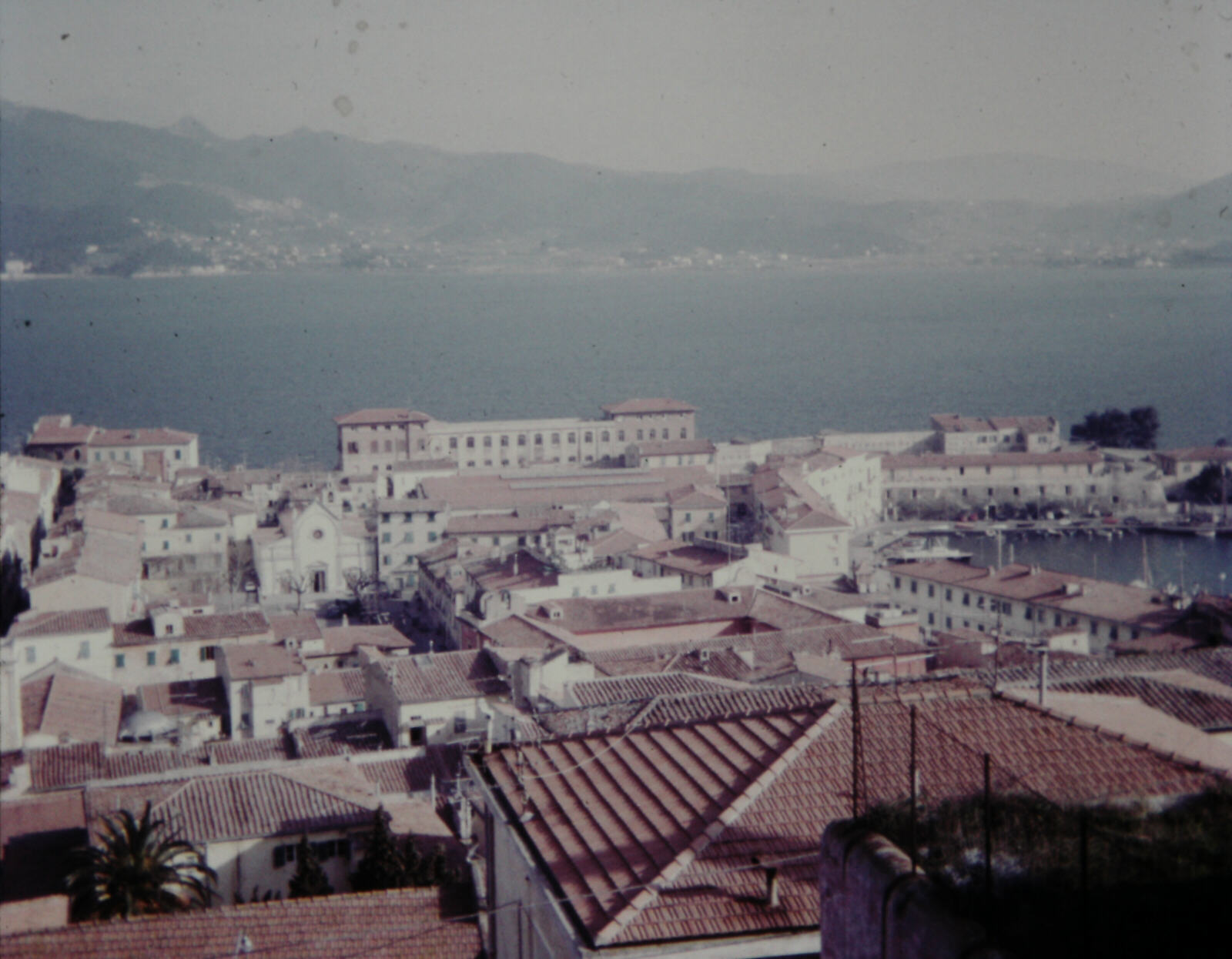 Portoferraio, the old town from Forte Falcone, Elba, Italy