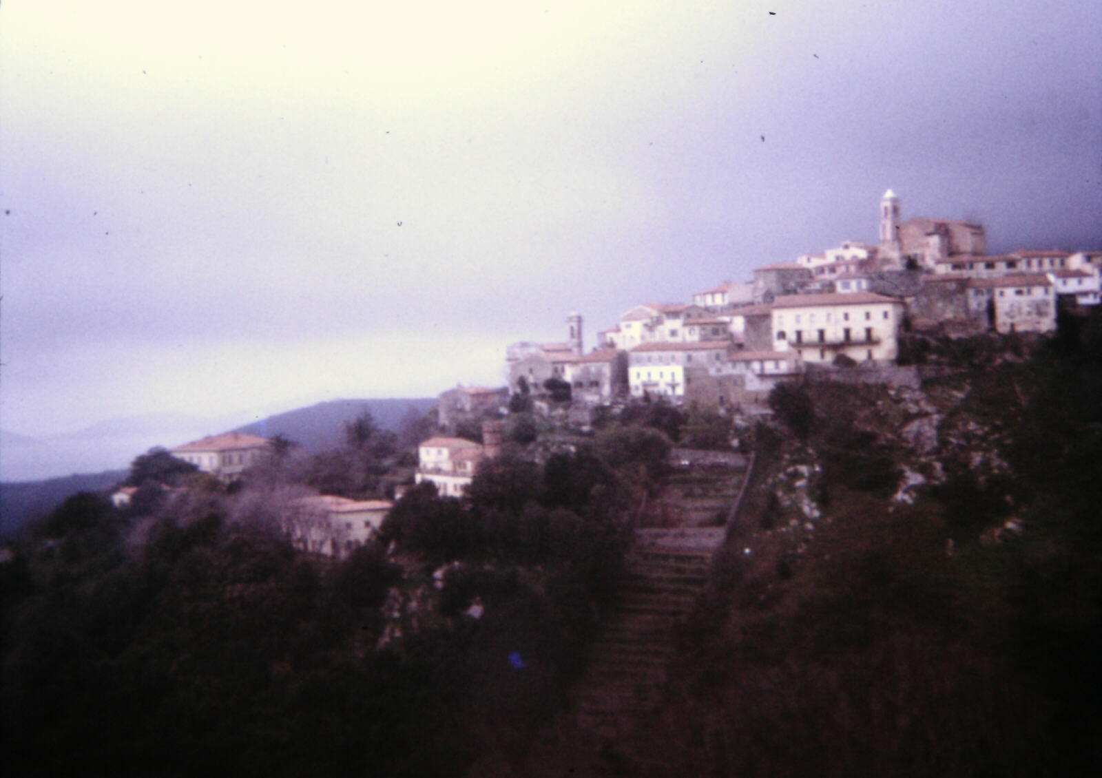 Poggio hilltop town on Elba island, Italy