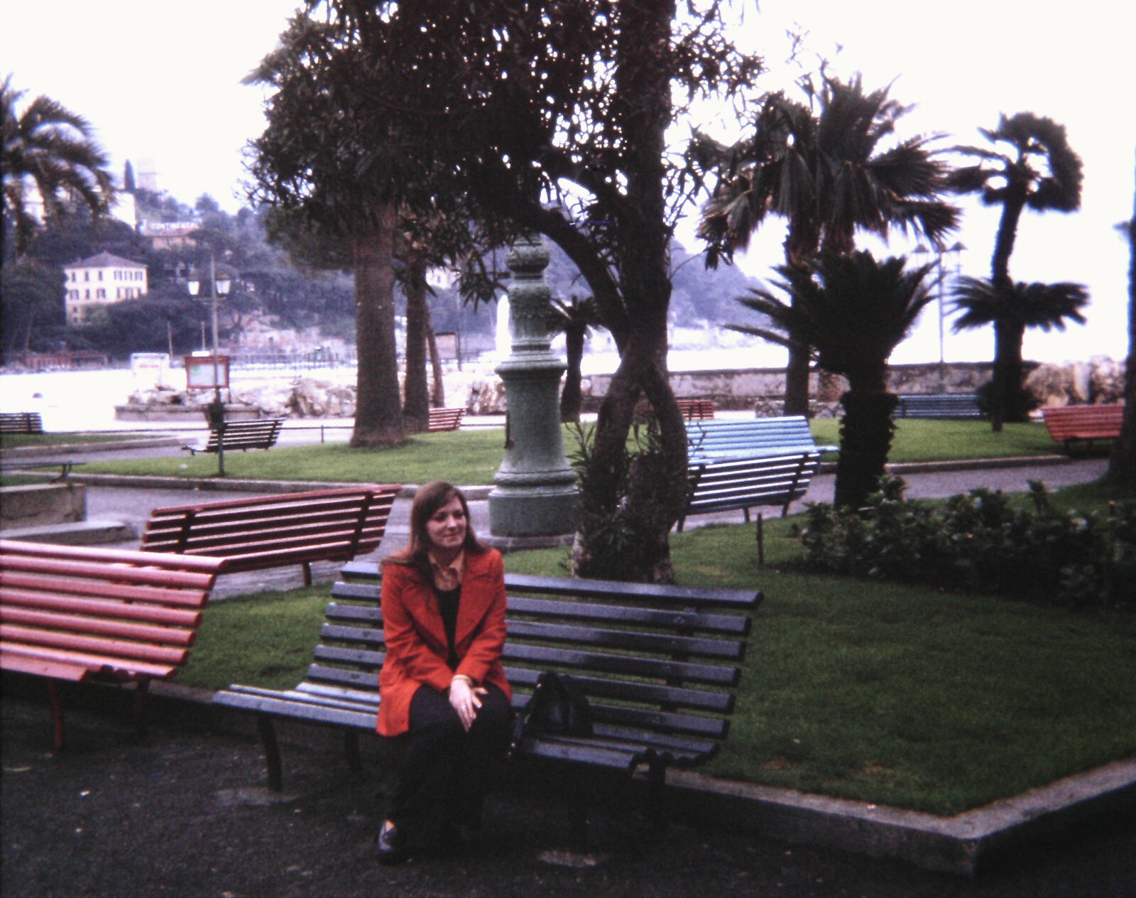 In the gardens in Santa Margherita near Genoa, Italy