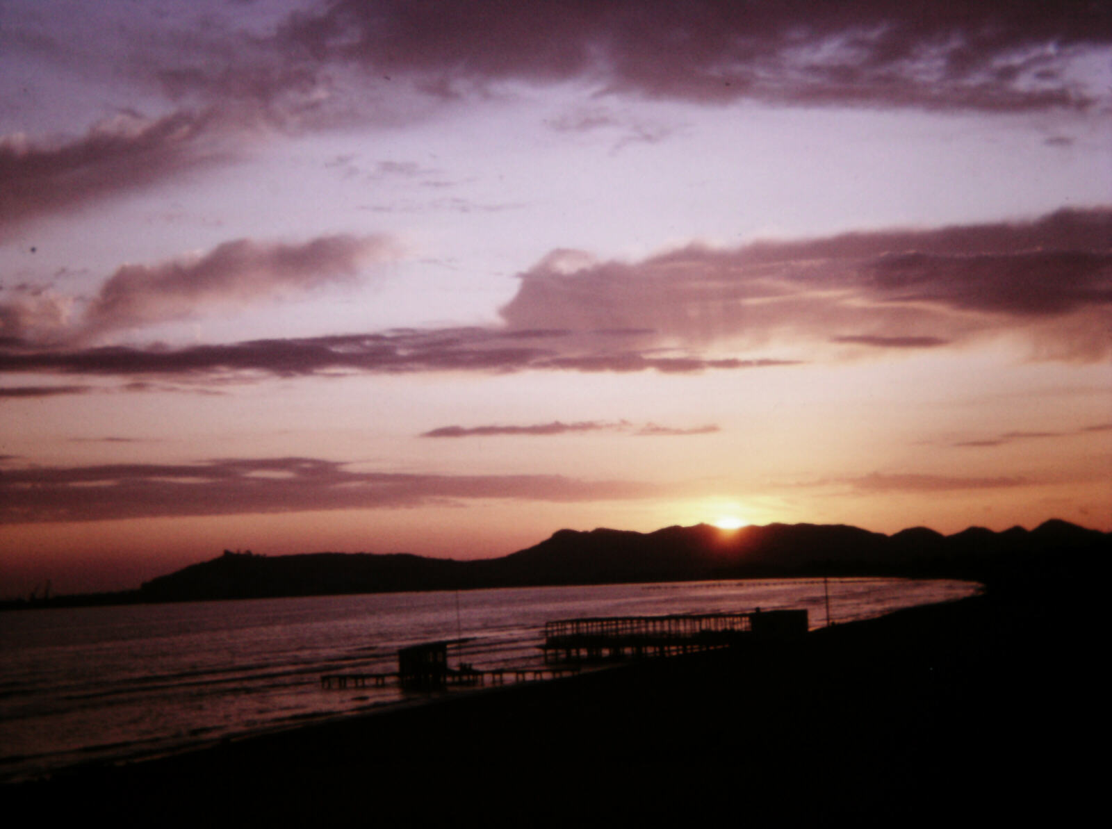 Sunset at hotel Adriatiku, Durres, Albania