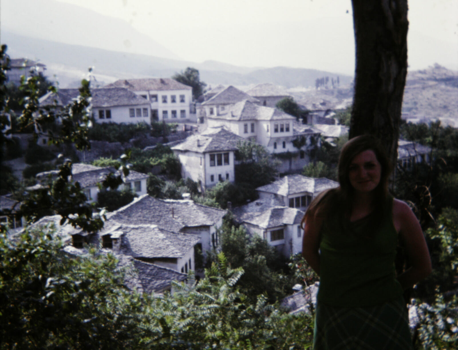 View from the main square in Gjirokaster, Albania