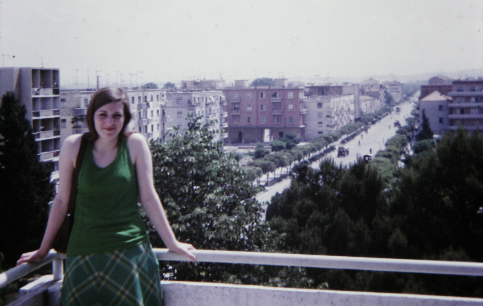 Main street of Durres, Albania, from the museum