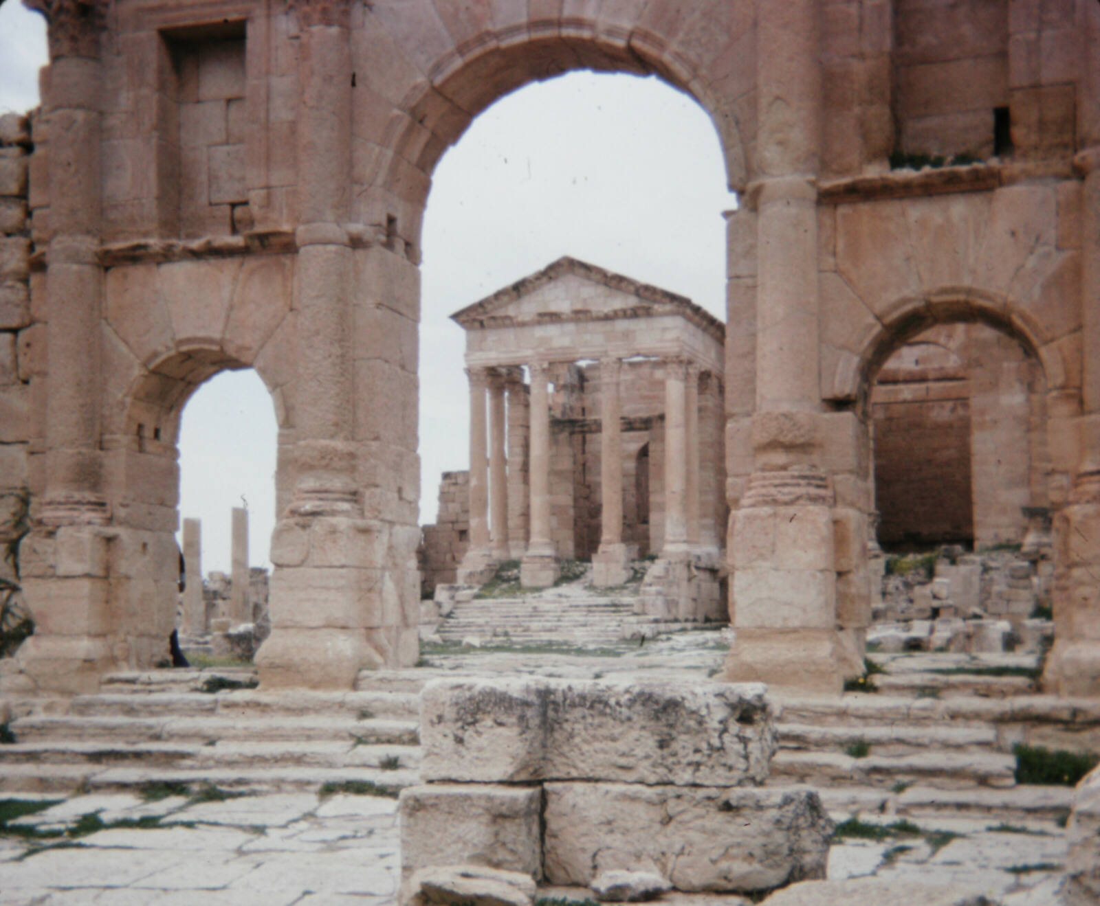 Roman runis in Sbeitla in Tunisia