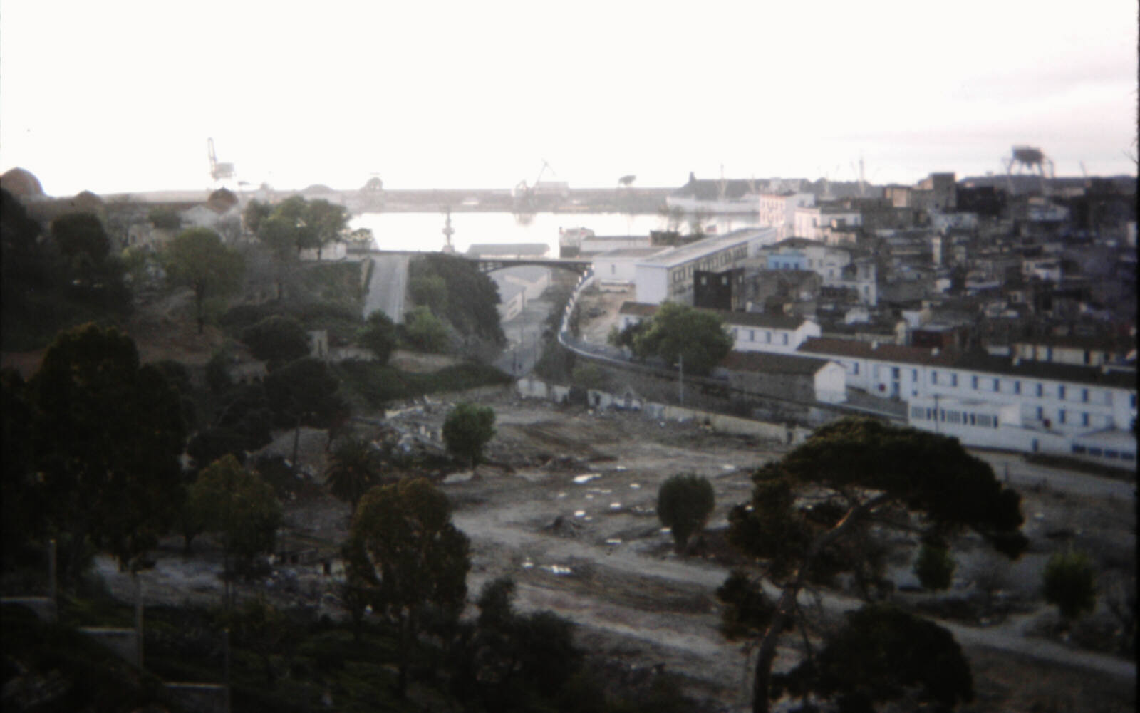 Annaba harbour, Algeria, from the 14th floor of the Plaza hotel