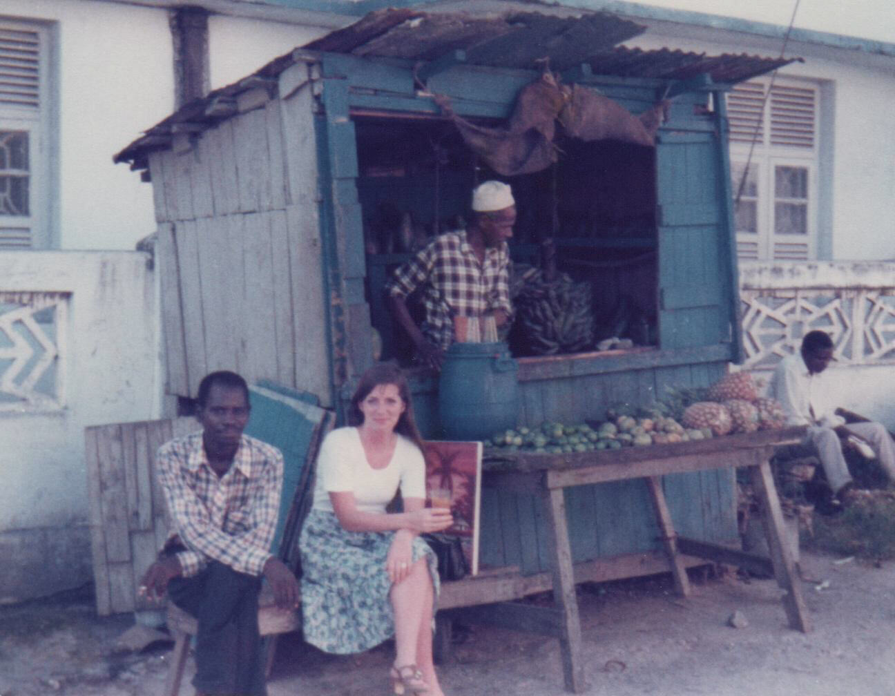 Fruit juice stall in Kwa Shibu Road, Mombasa, Kenya