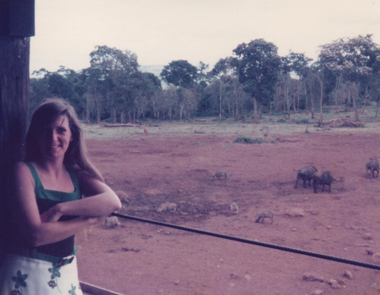 At Treetops wildlife lodge in Kenya