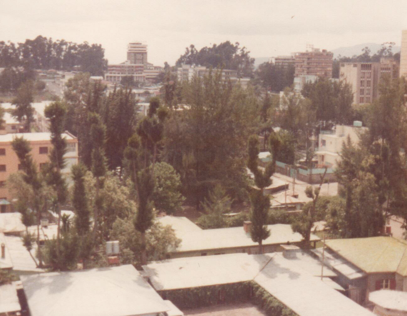 Addis Ababa, Ethiopia, from the Harambee hotel