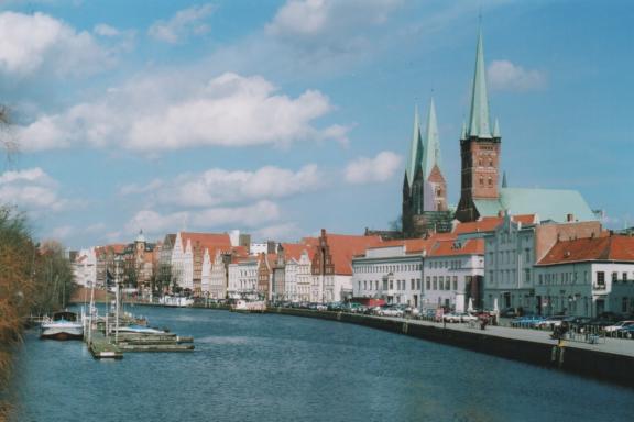 The waterfront in Lbeck, Germany