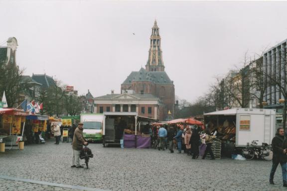 Vismarkt (the fishmarket) in Groningen, Netherlands