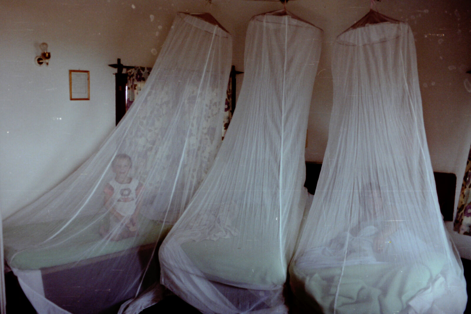 Mosquito nets at Club Makokola on Lake Malawi