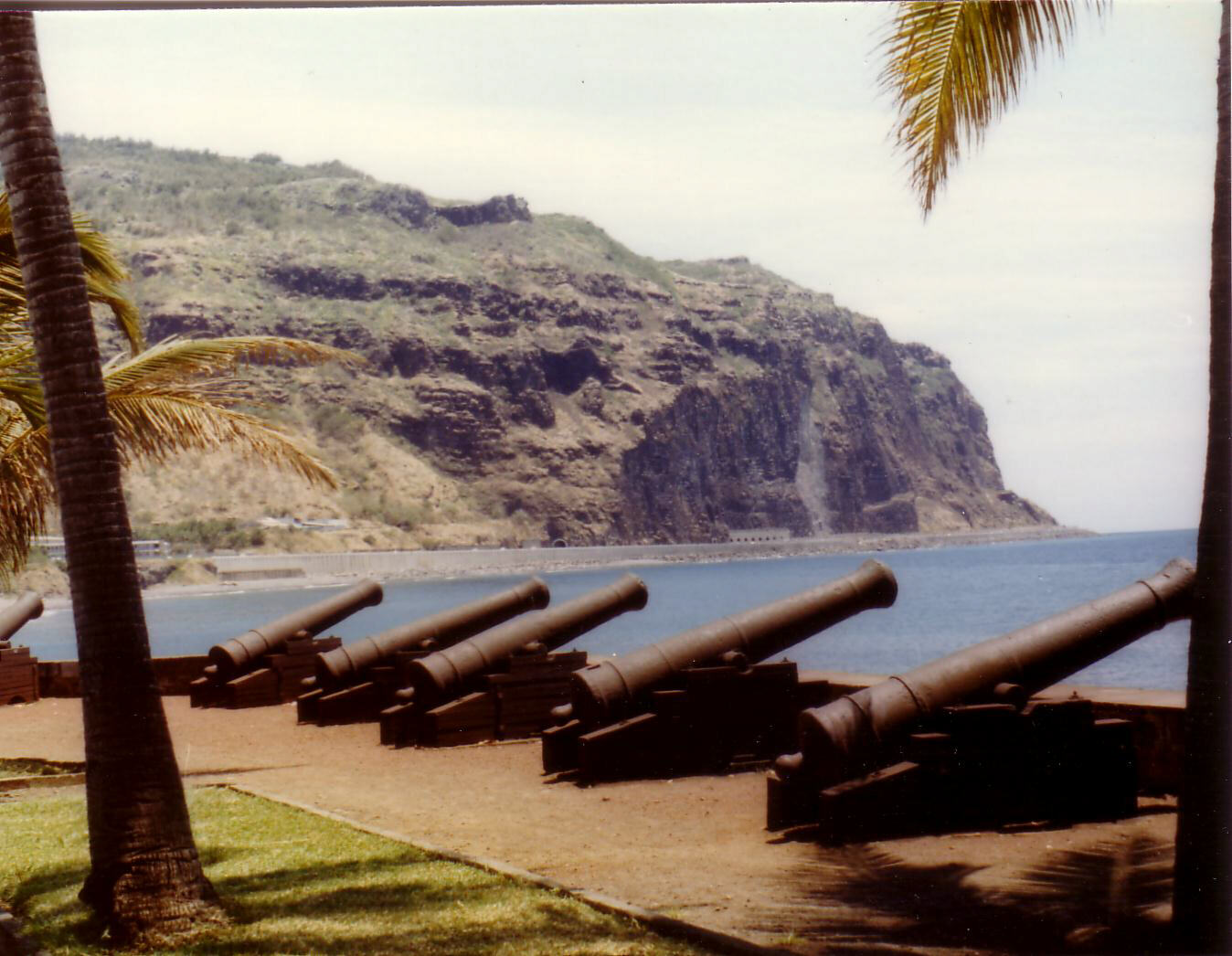 In the fort at Saint Denis on Runion Island