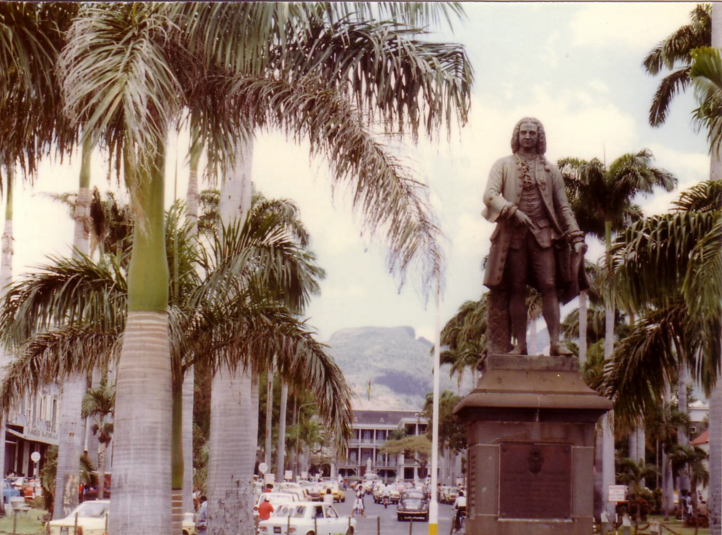 Mahe de Labourdonnais in Place d'Armes in Port Louis, Mauritius