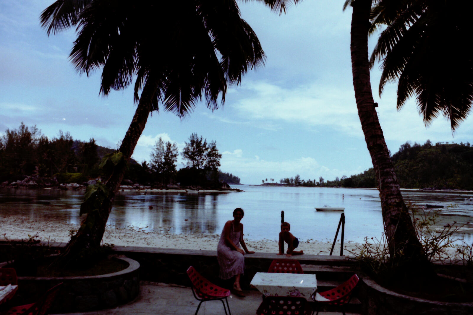 At a beach near Port Glaud on Mah, Seychelles