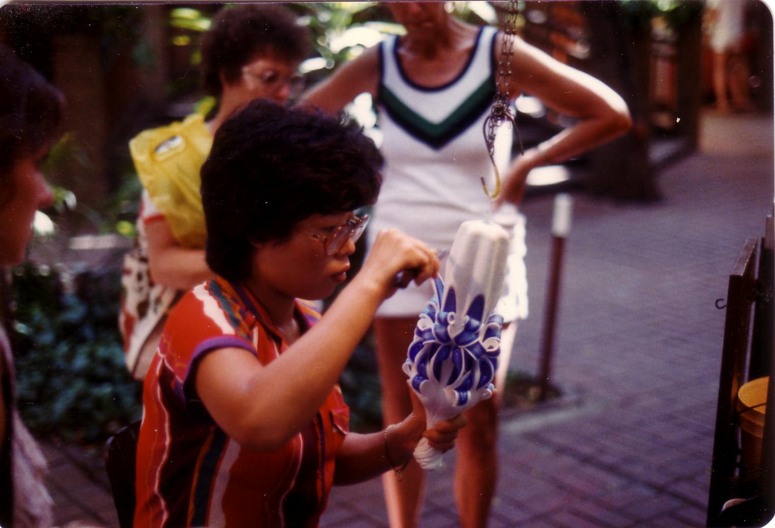 A candle maker in Waikiki, Honolulu, Hawaii