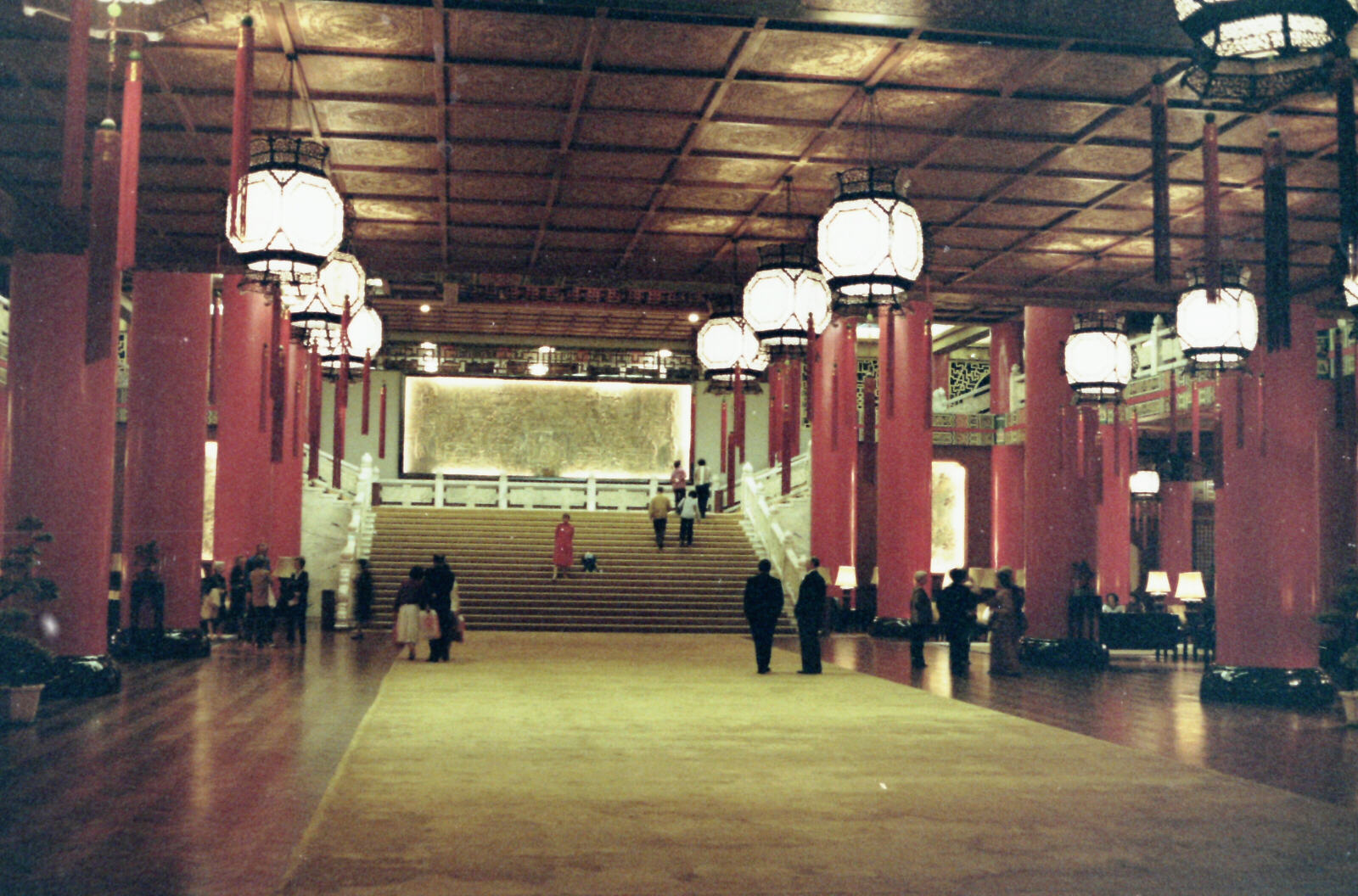 In the lobby of the Grand Hotel in Taipei, Taiwan