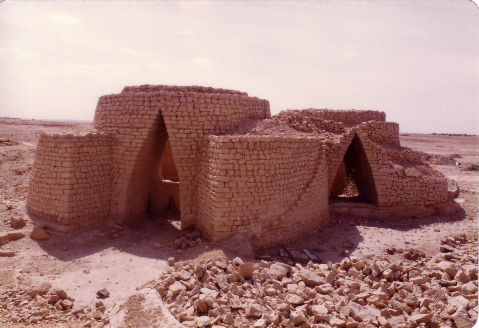 Old wells on Diriyah Road near Riyadh, Saudi Arabia