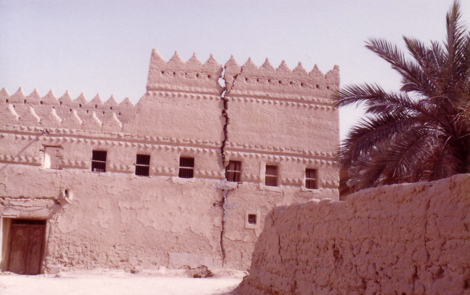 A house in need of repair in Wadi Hanifah near Riyadh, Saudi Arabia