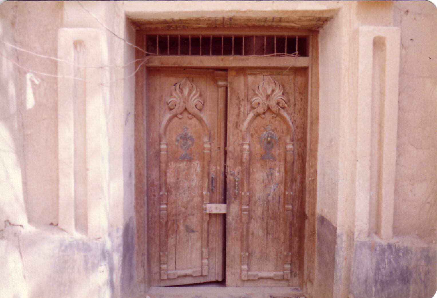 Doorway to a house in Wadi Hanifah near Riyadh, Saudi Arabia