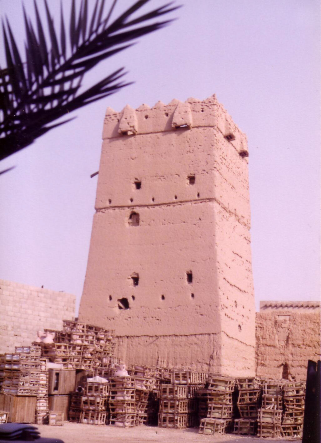 One of the square (murabba) towers, Riyadh, Saudi Arabia