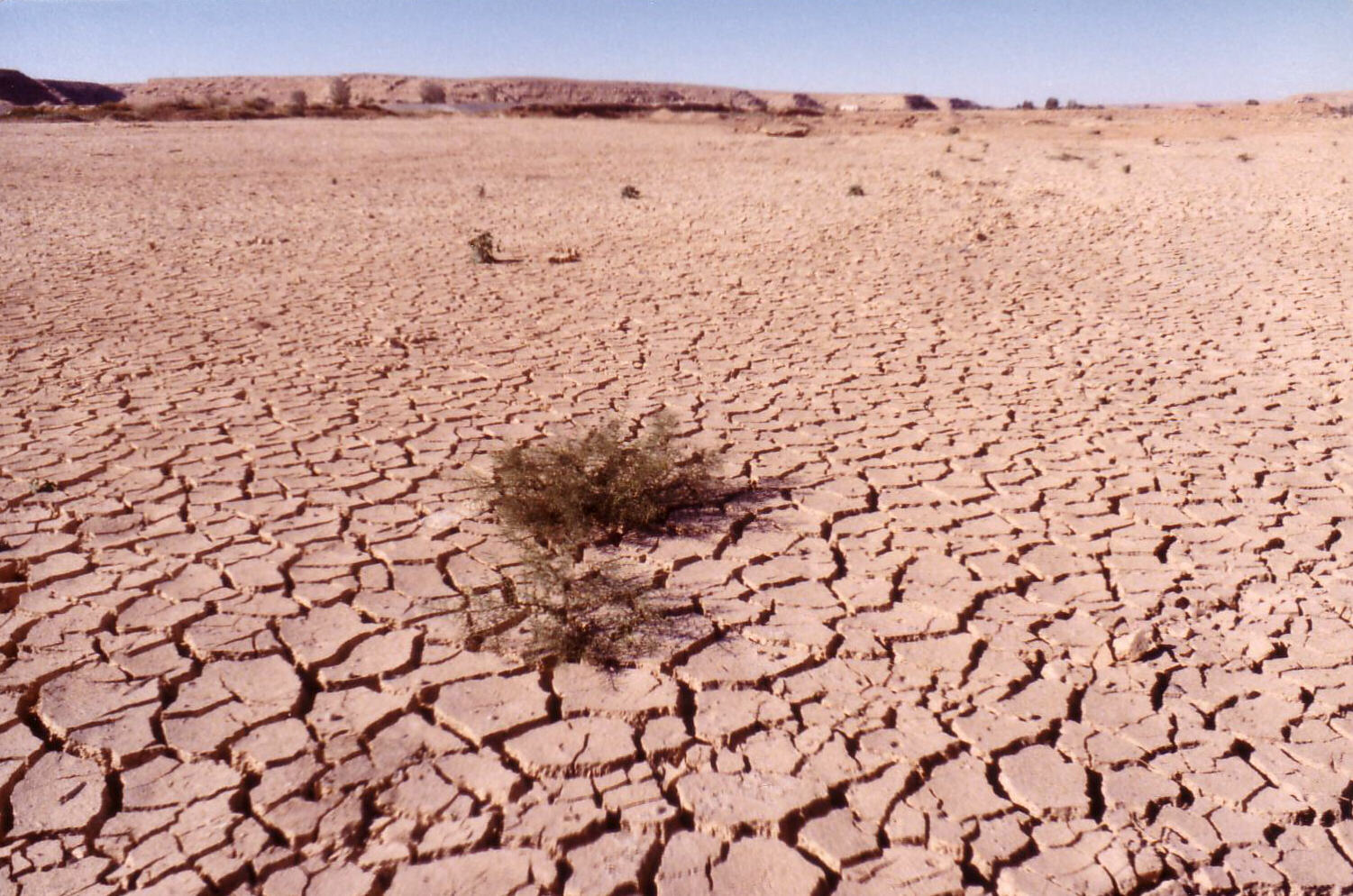 Behind the flood dam above Al Diriyah near Riyadh, Saudi Arabia