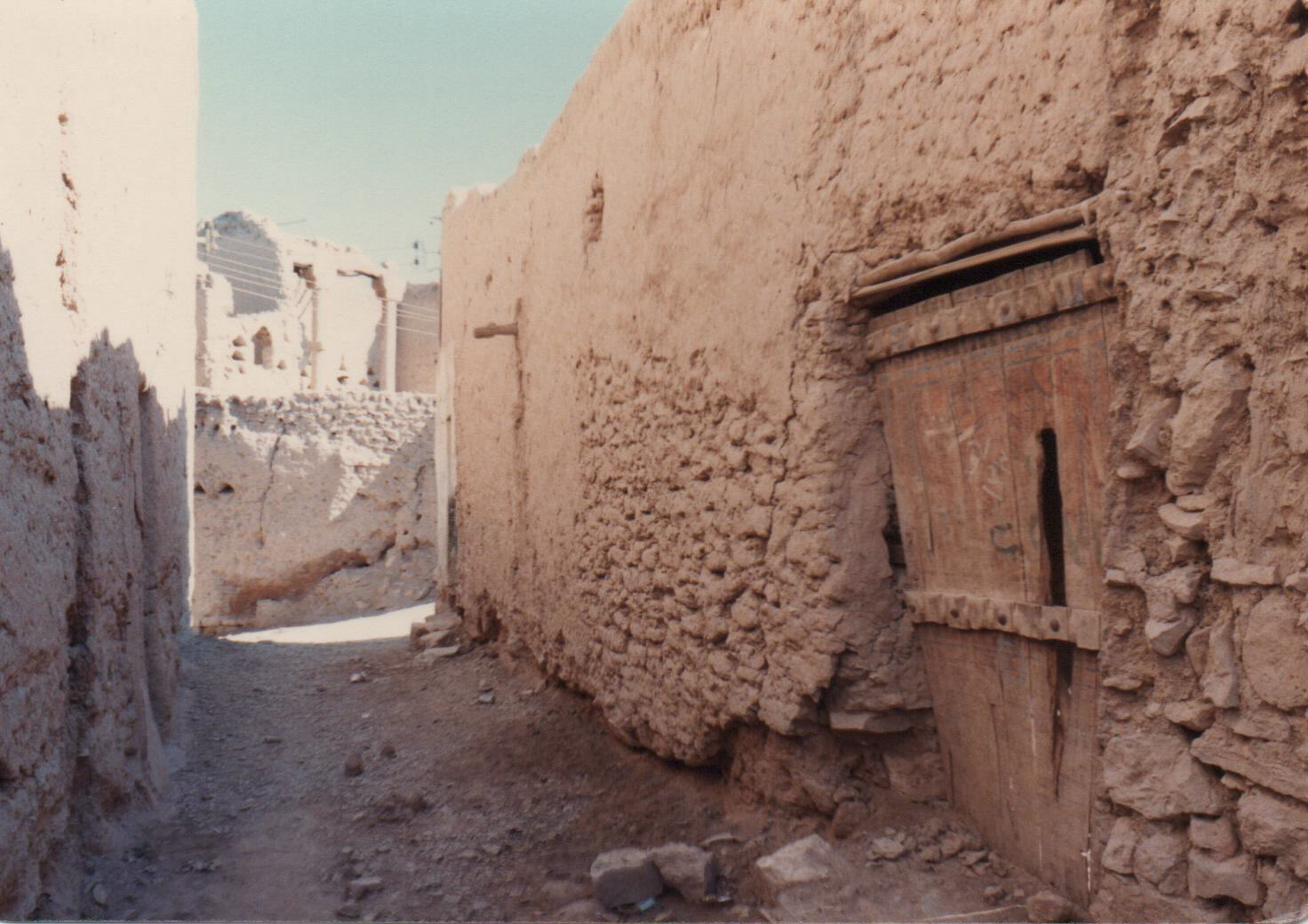 A street in Al Diriyah near Riyadh, Saudi Arabia