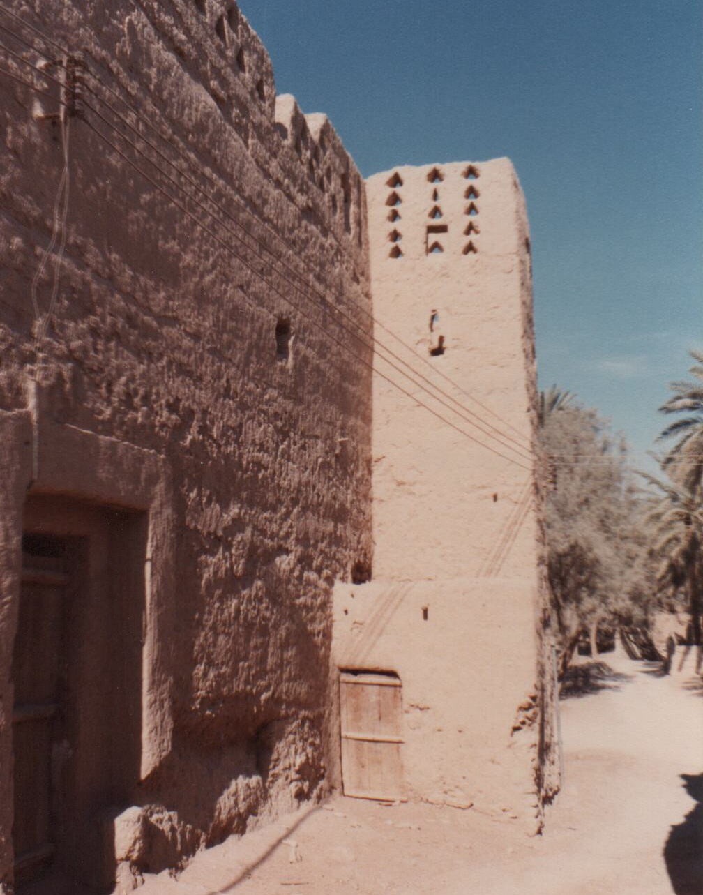 A street in Al Diriyah near Riyadh, Saudi Arabia