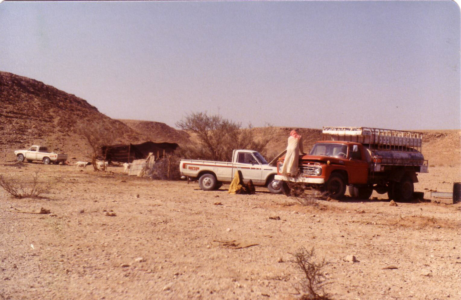 A Beduin encampment near Huraymila, Saudi Arabia