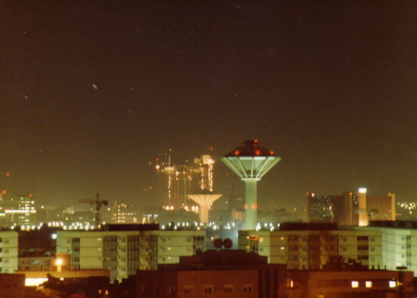 Night view of Riyadh, Saudi Arabia, from the Military Hospital