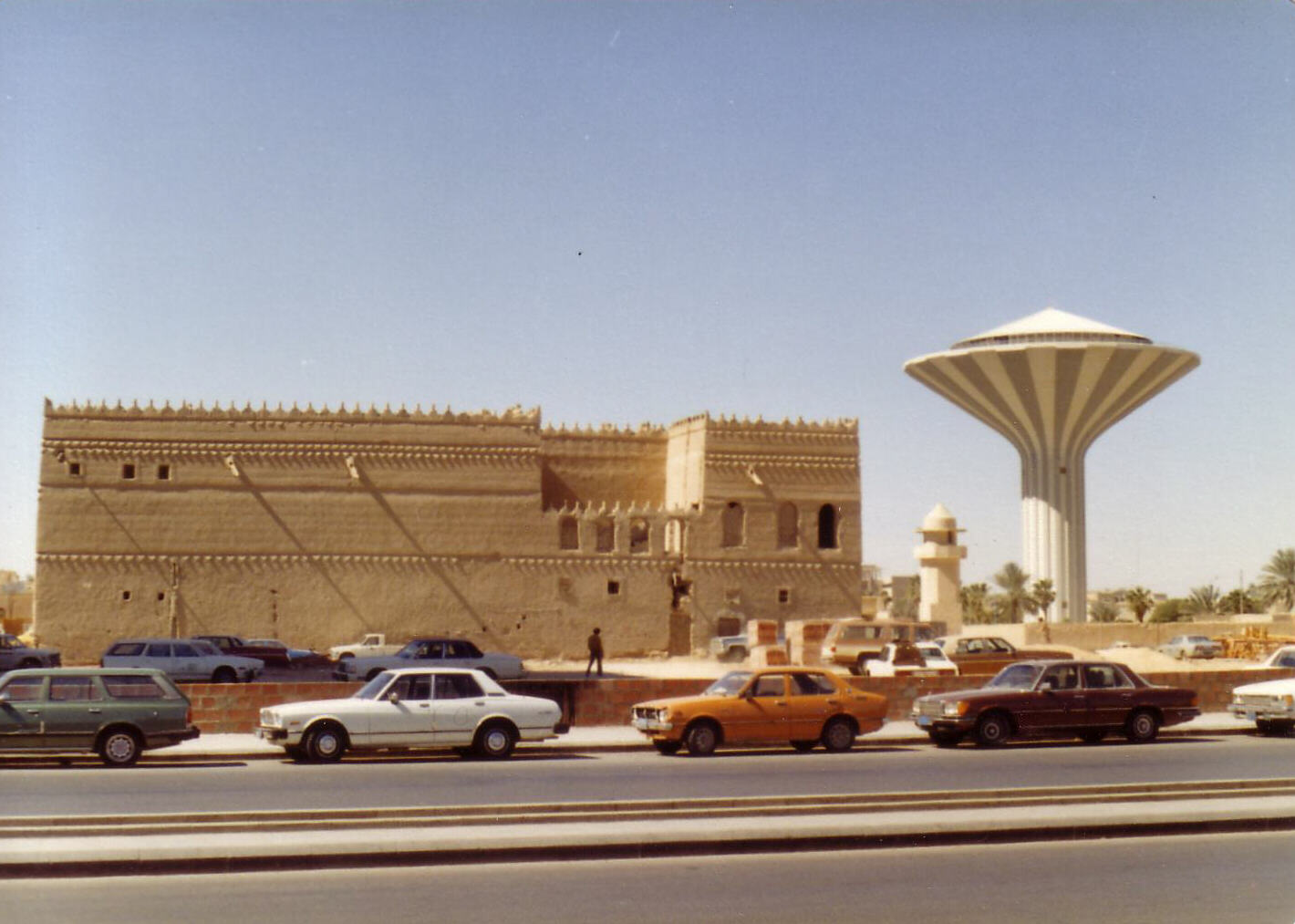 Nura Palace and the Water Tower in Riyadh, Saudi Arabia