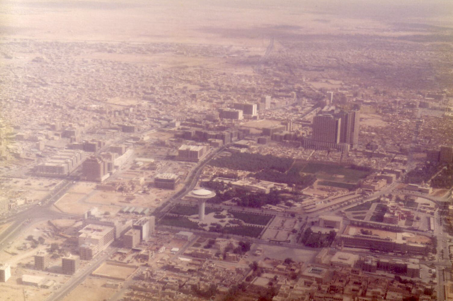 Aerial view of Riyadh, Saudi Arabia