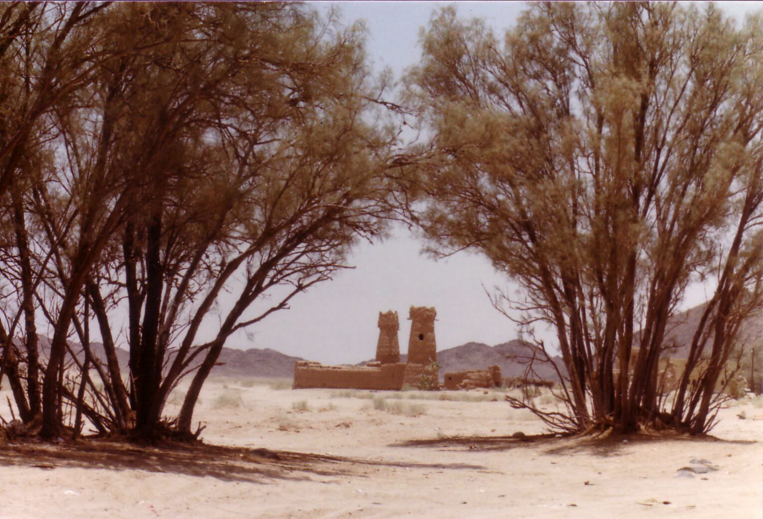 Farmstead near Al Quwayiyah, south-west of Riyadh, Saudi Arabia