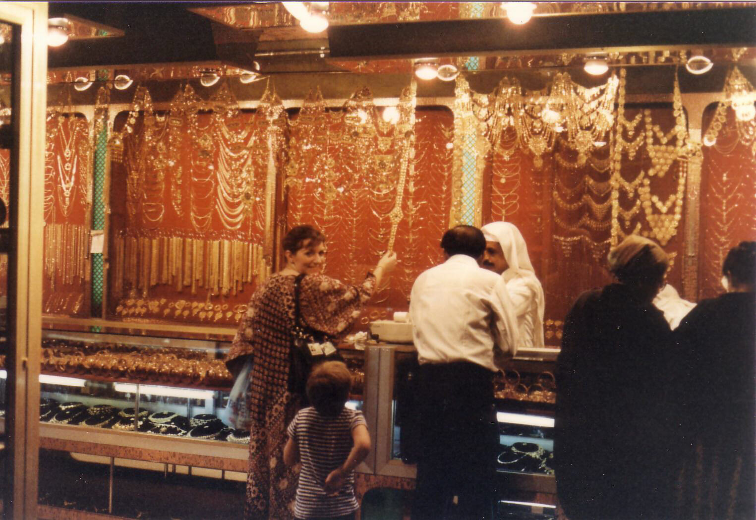 Shopping in the gold souk in Riyadh, Saudi Arabia