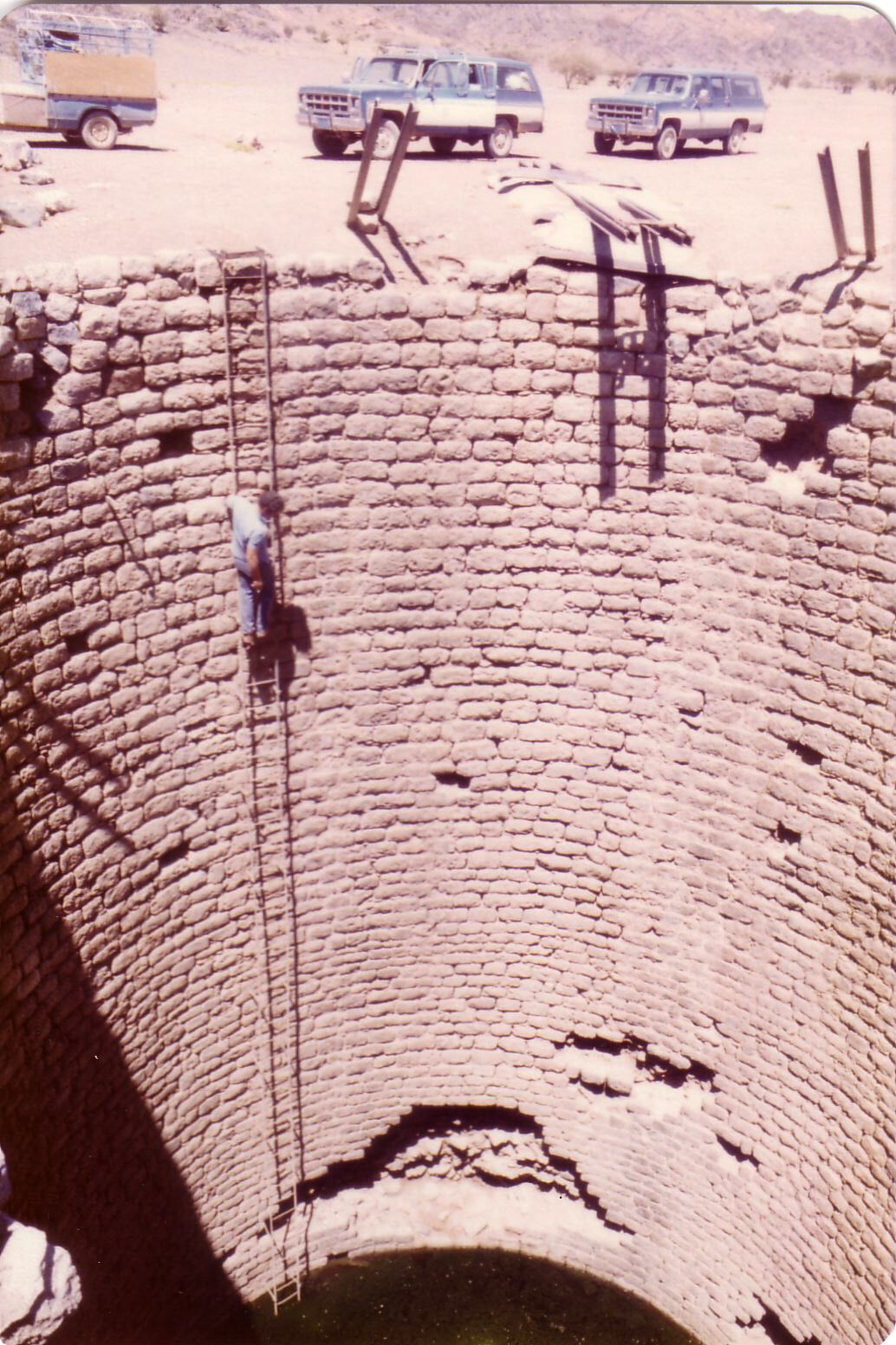 The well at Fort Qalat As Sawrah, Saudi Arabia