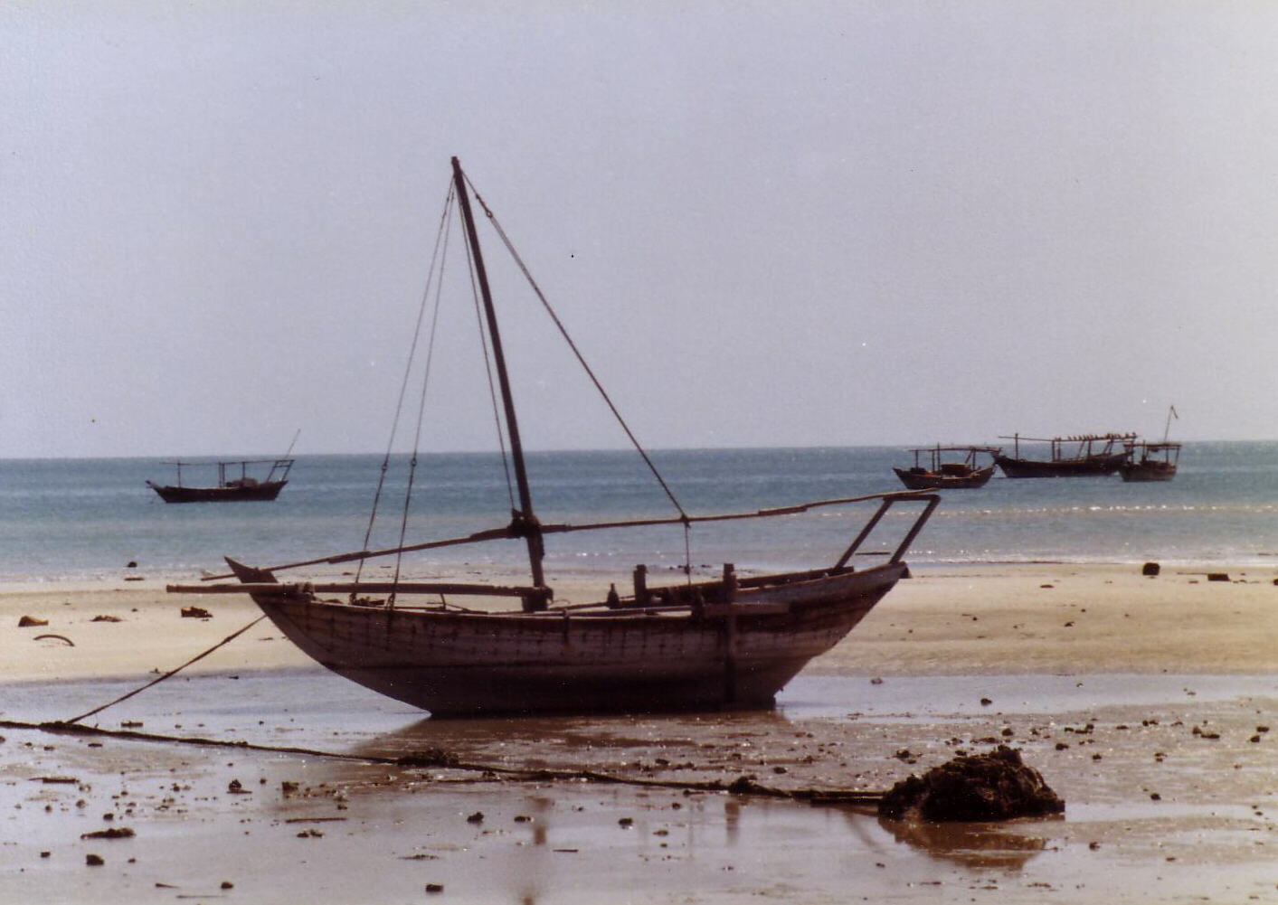 Dhows in Jubail harbour, Saudi Arabia