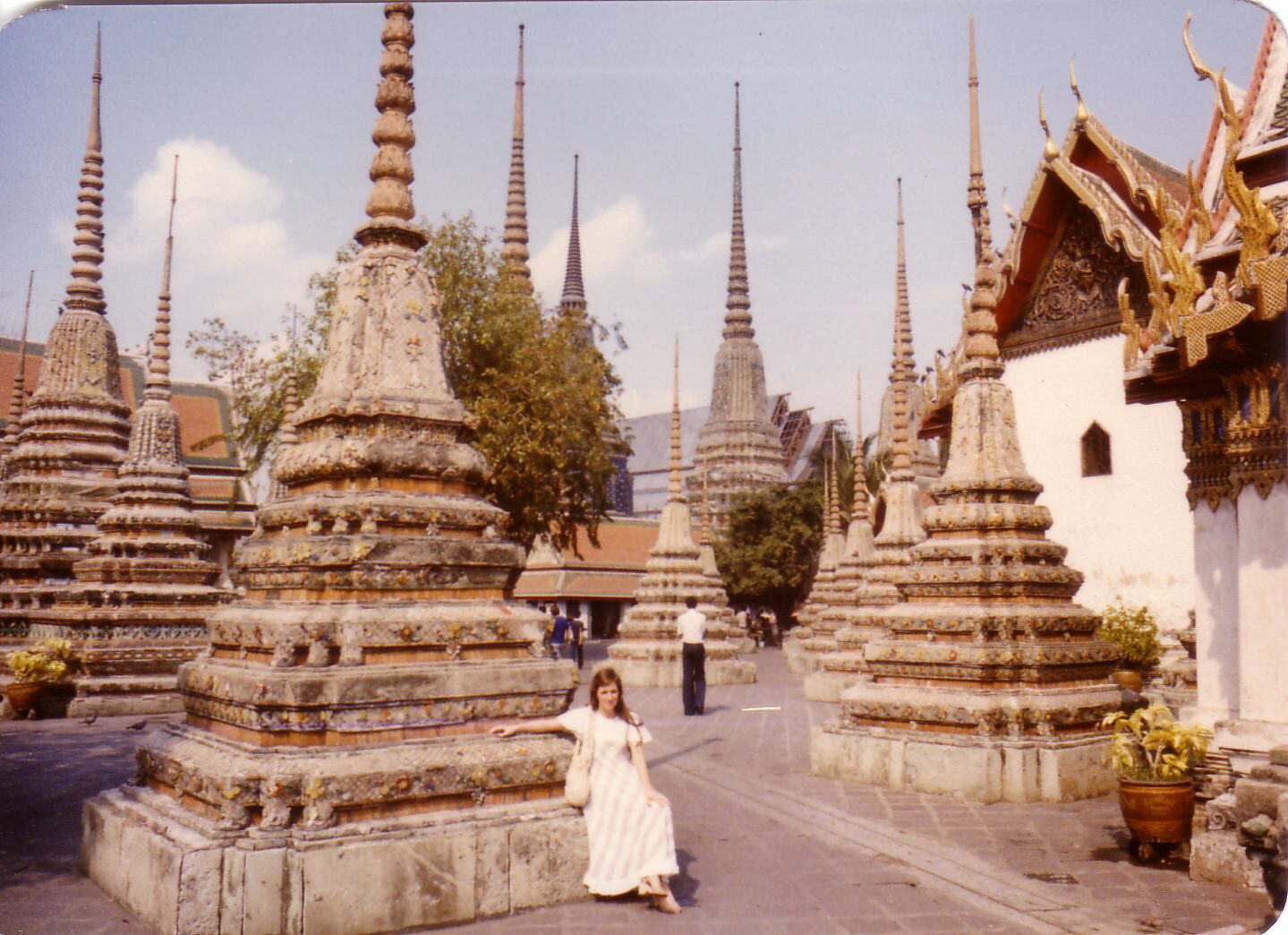 Stupas in the courtyard of Wat Pho, Bangkok