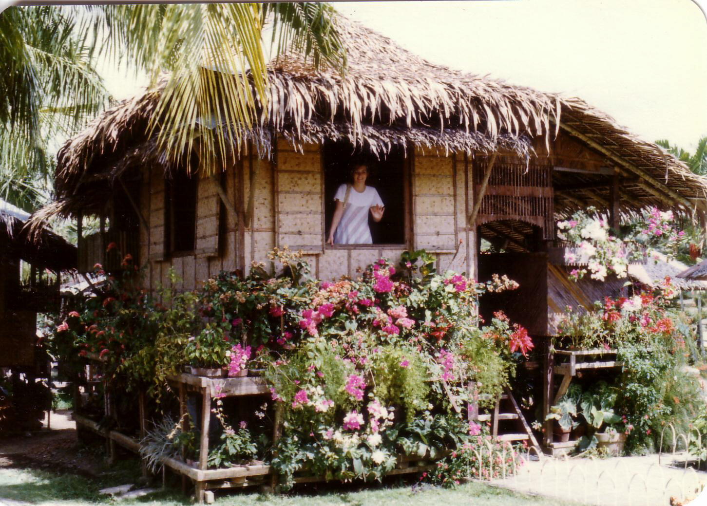 A farmhouse in a Filipino village near Manila